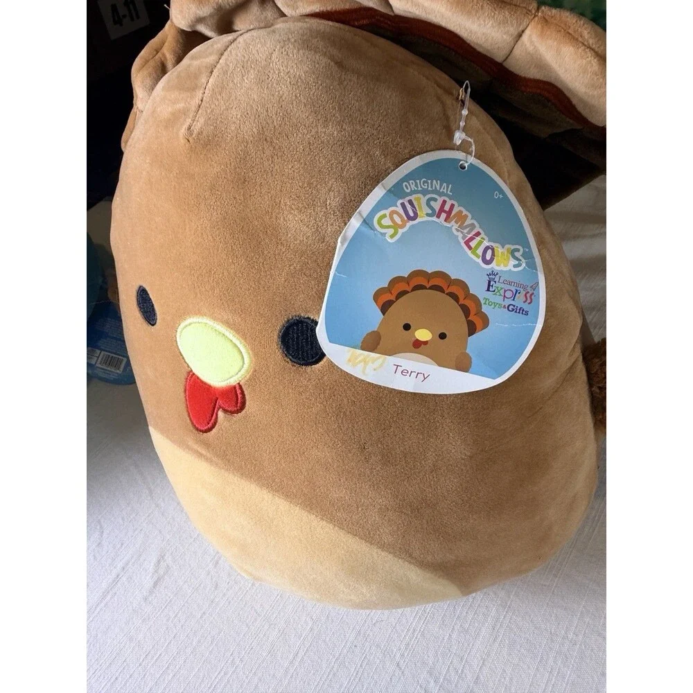 Lot of 5 Squishmallows Large 12 Inch Ximena Bernie Sully Terry Stitch